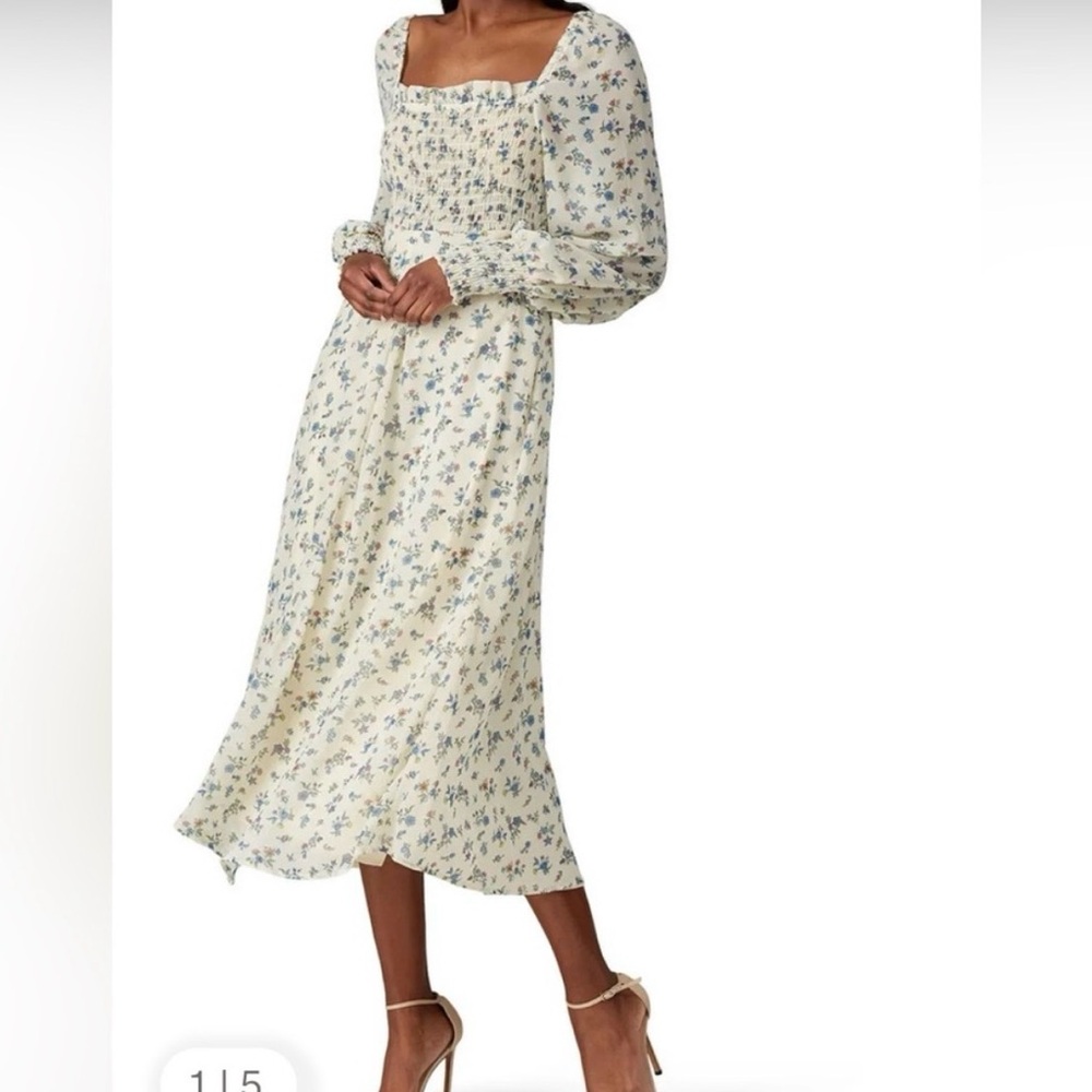 Sweet Baby Jamie Floral Long Sleeve Dress